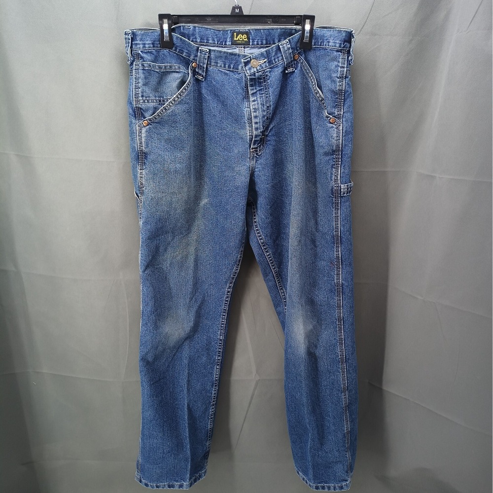 Lee Jeans Mens 36x30 Blue Carpenter Denim Baggy Straight Vintage 90s  Y2K
